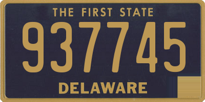 DE license plate 937745
