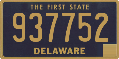 DE license plate 937752