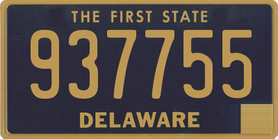 DE license plate 937755