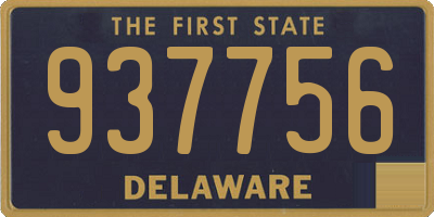 DE license plate 937756