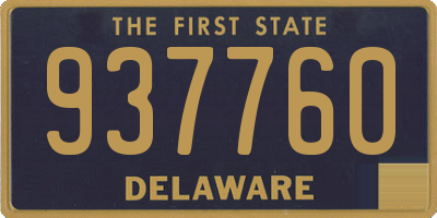DE license plate 937760