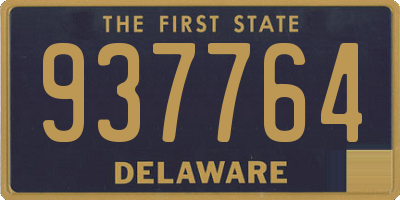 DE license plate 937764
