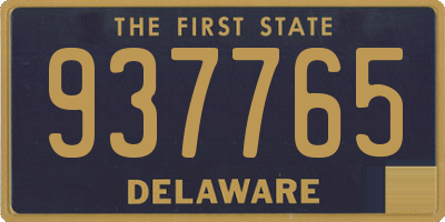 DE license plate 937765