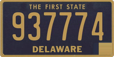 DE license plate 937774