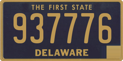 DE license plate 937776
