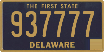 DE license plate 937777