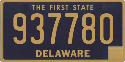 DE license plate 937780