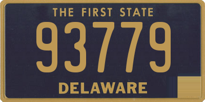 DE license plate 93779