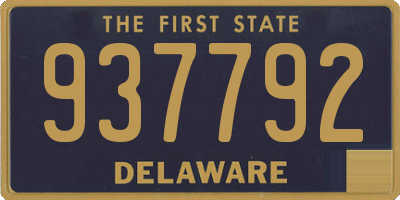 DE license plate 937792