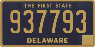 DE license plate 937793