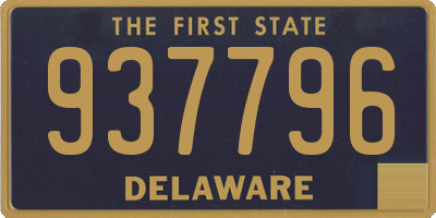 DE license plate 937796