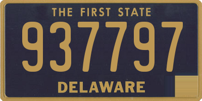 DE license plate 937797