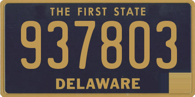 DE license plate 937803