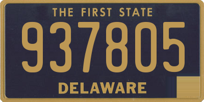 DE license plate 937805
