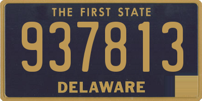 DE license plate 937813