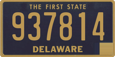 DE license plate 937814