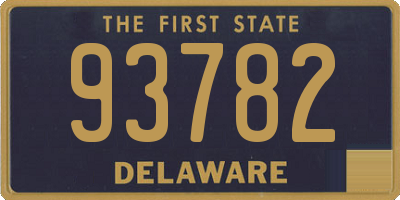 DE license plate 93782