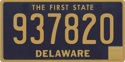DE license plate 937820