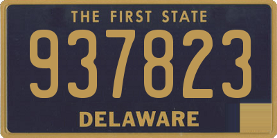 DE license plate 937823