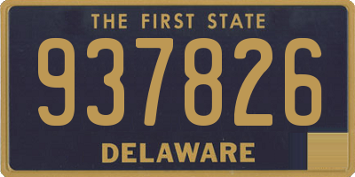 DE license plate 937826