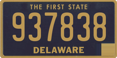 DE license plate 937838