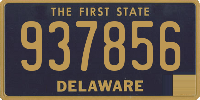 DE license plate 937856