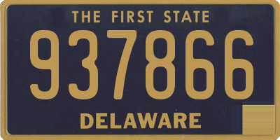 DE license plate 937866