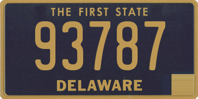 DE license plate 93787