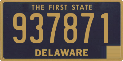DE license plate 937871