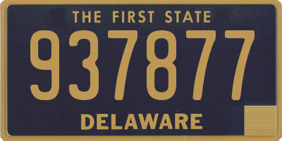 DE license plate 937877