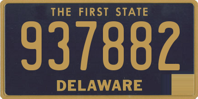 DE license plate 937882