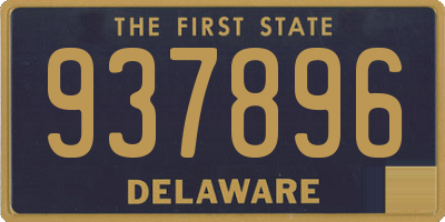 DE license plate 937896