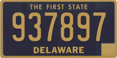 DE license plate 937897
