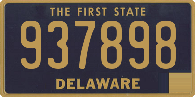 DE license plate 937898
