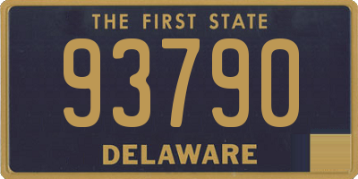 DE license plate 93790