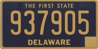 DE license plate 937905