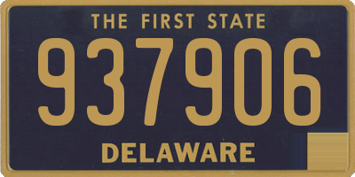 DE license plate 937906
