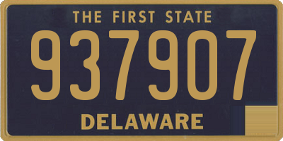 DE license plate 937907