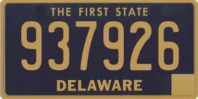 DE license plate 937926