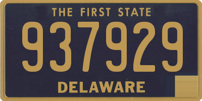 DE license plate 937929