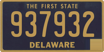 DE license plate 937932