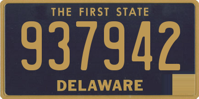 DE license plate 937942