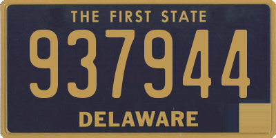 DE license plate 937944