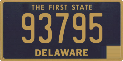 DE license plate 93795