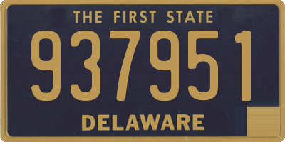DE license plate 937951