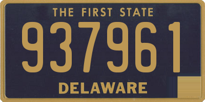 DE license plate 937961