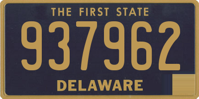 DE license plate 937962