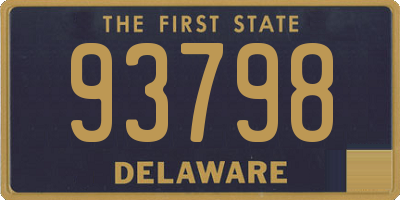 DE license plate 93798