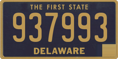 DE license plate 937993