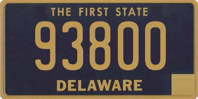 DE license plate 93800